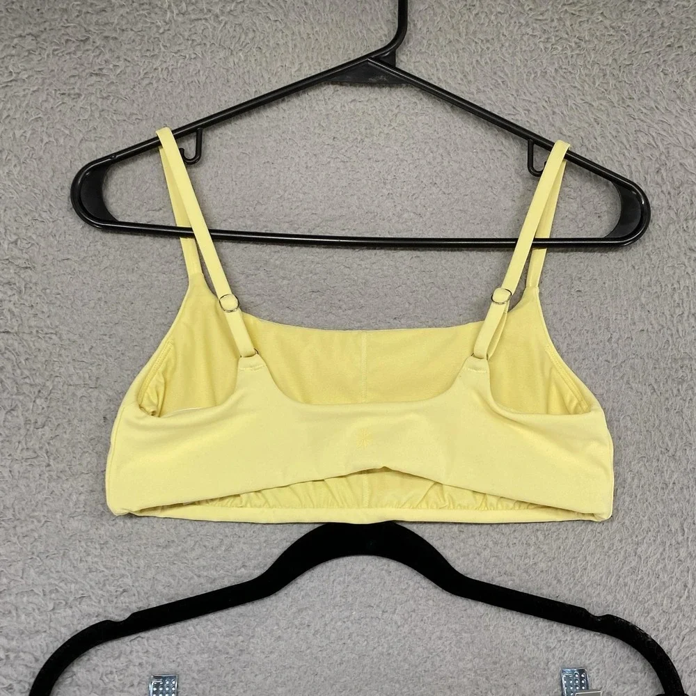 Athleta Bikini Set Womens Small Butter Yellow High Waisted 2 Piece Swim Beach